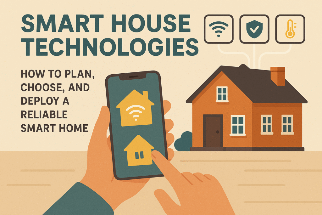 Smart House Technologies: How to Plan, Choose, and Deploy a Reliable Smart Home